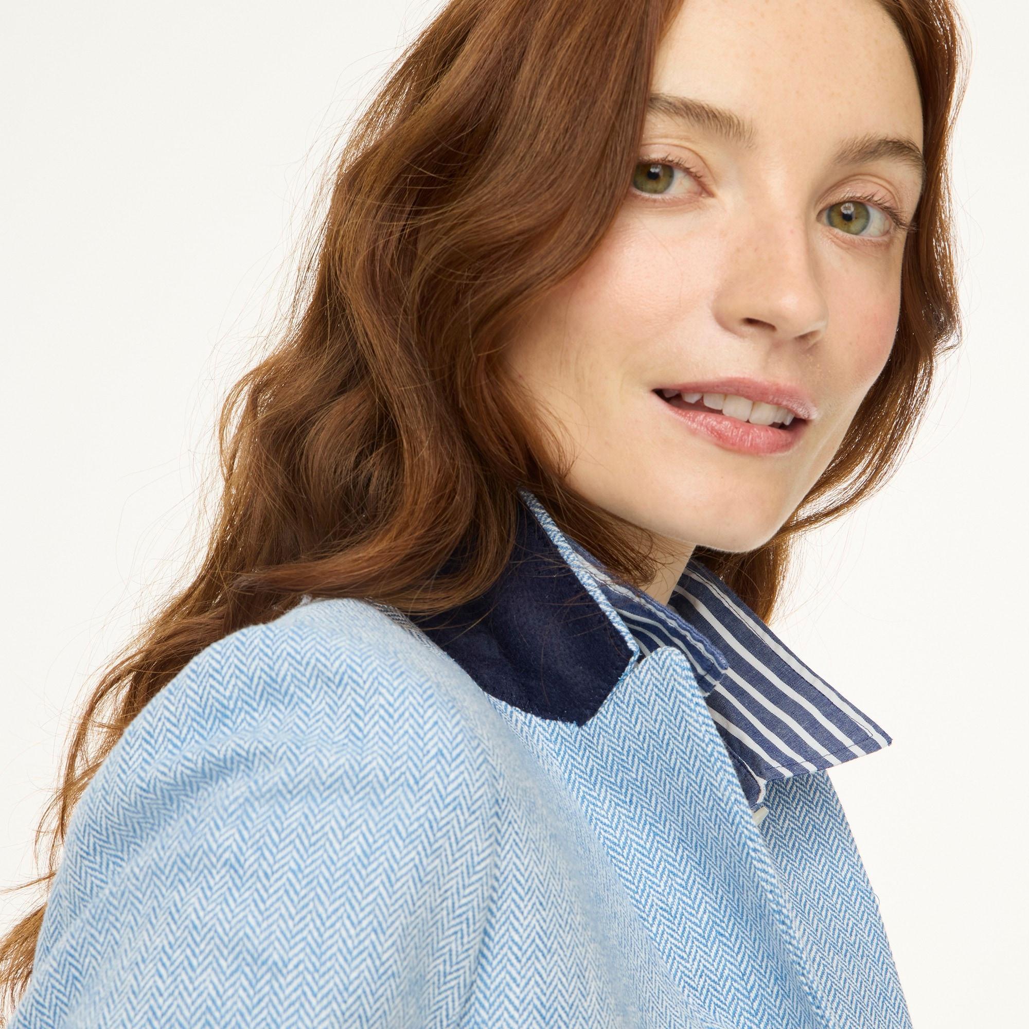 Herringbone one-button blazer Product Image