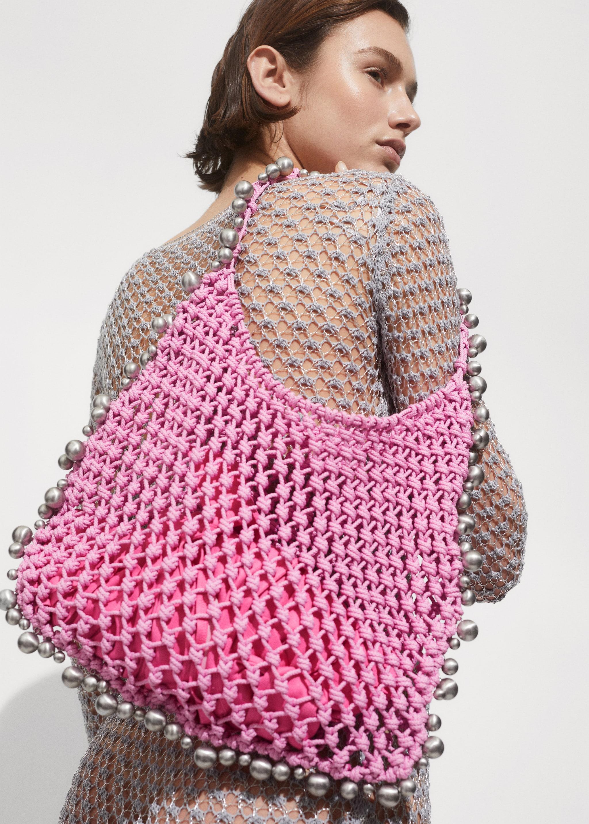 Beaded  bag - Women | MANGO USA Product Image