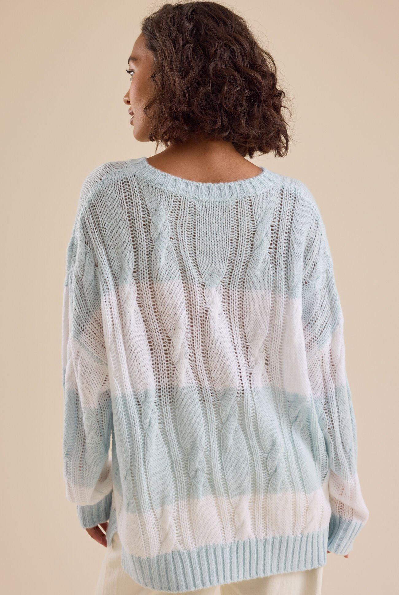 Jovie Oversized Stripe Sweater Product Image