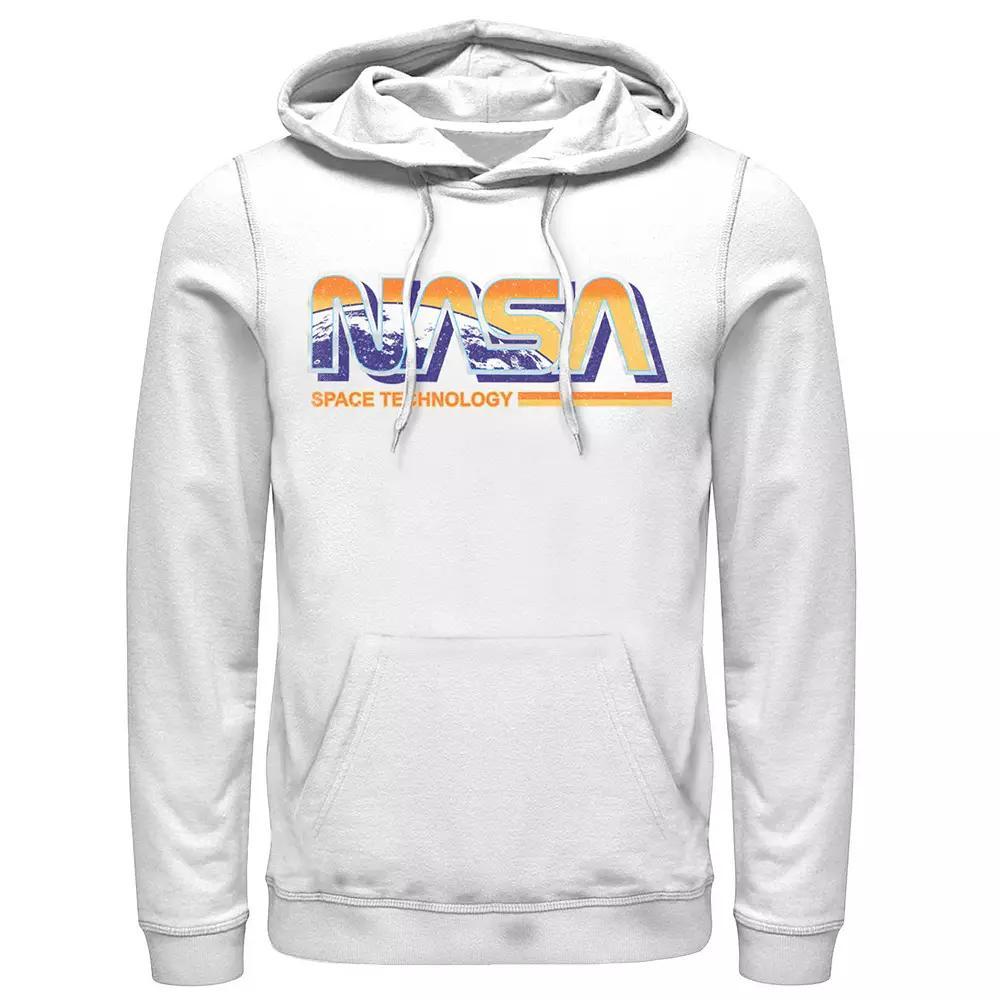 Men's NASA Space Technology Retro Rainbow Logo Hoodie,  Product Image