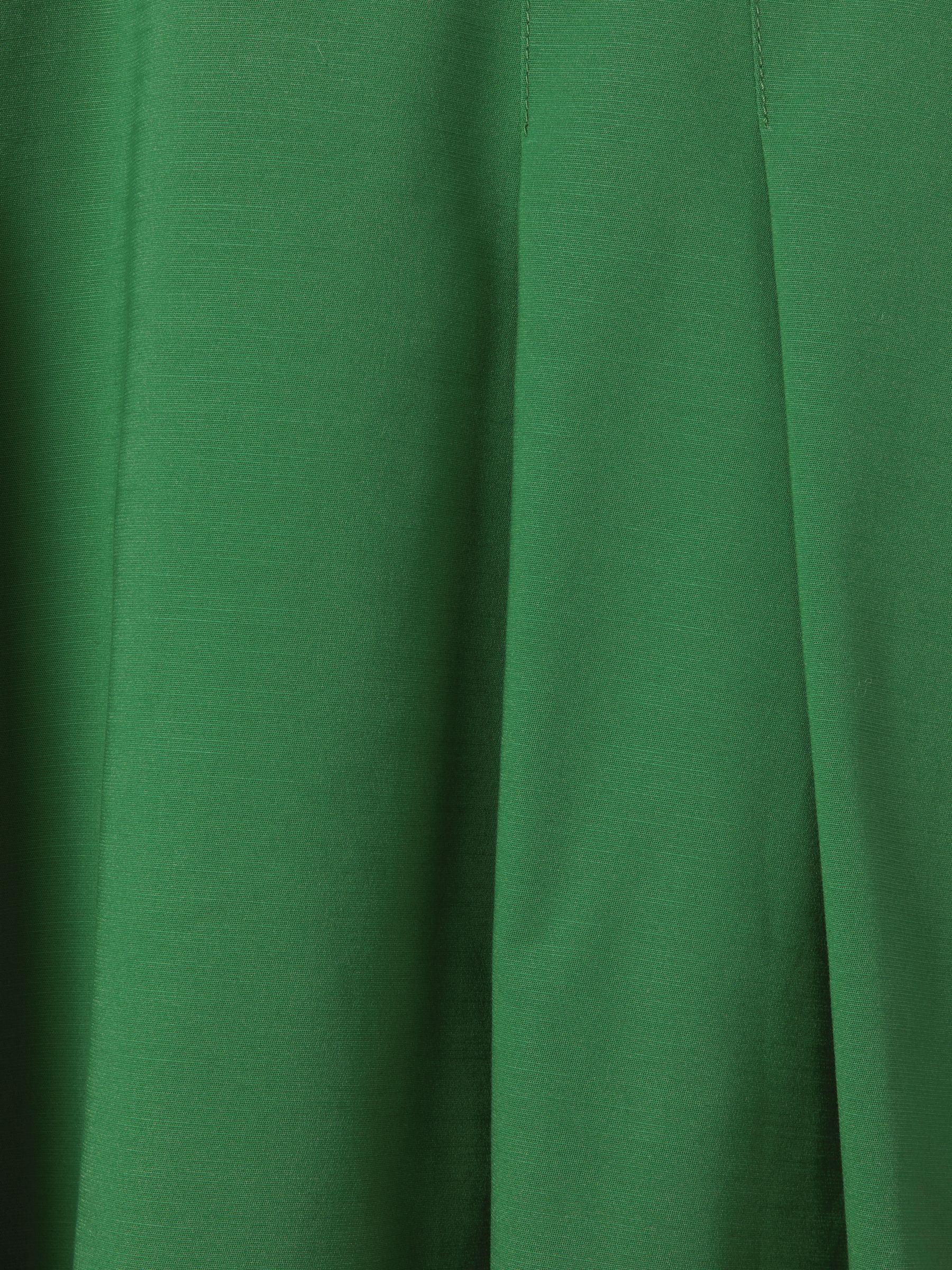 Florere Flared Midi Skirt in Bright Green Product Image