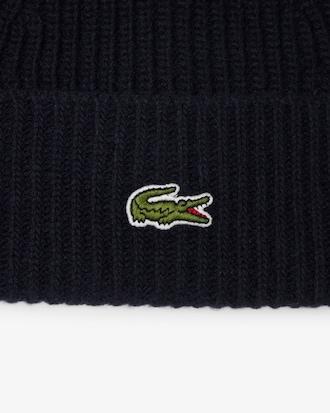 Rib Knit Carded Wool Beanie Product Image