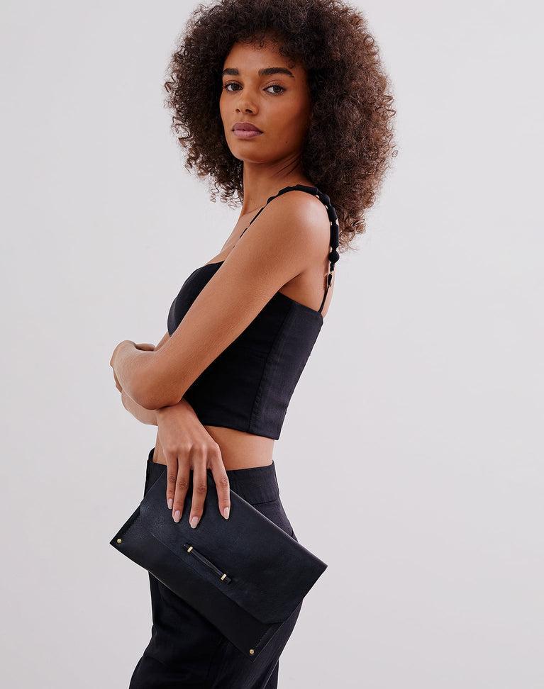 Pietra Clutch - Black Product Image