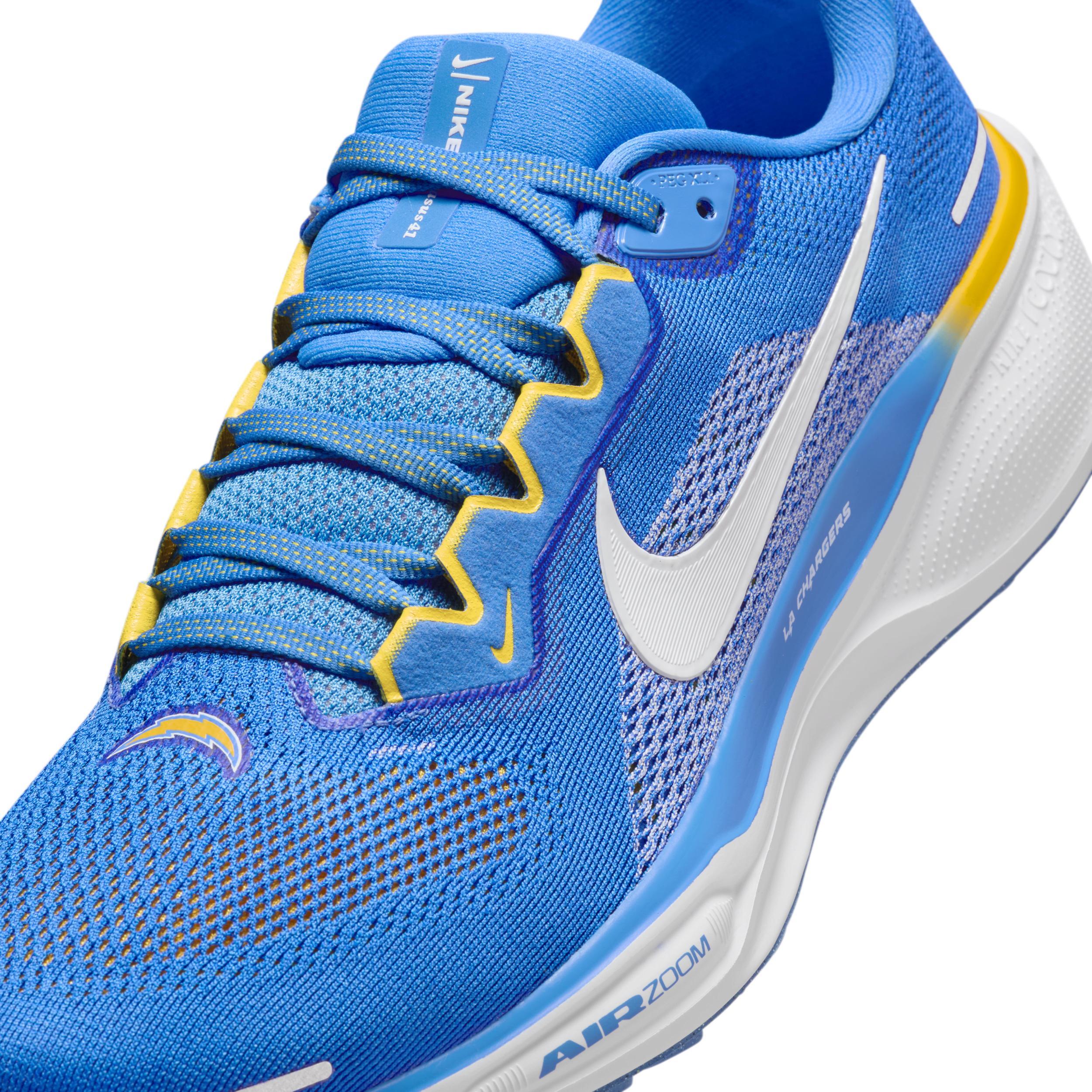 Nike Men's Pegasus 41 NFL Los Angeles Chargers Road Running Shoes Product Image