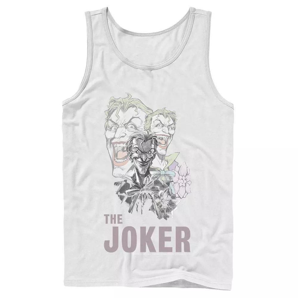 Men's DC Comics The Joker Collage Tank Top, Size: XL, White Product Image