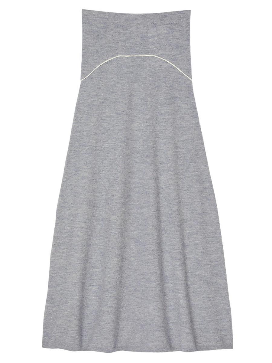 Womens Long Wool Skirt Product Image