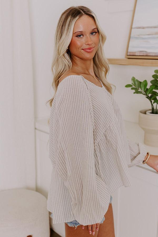 Playful Pursuits Stripe Babydoll Top Product Image
