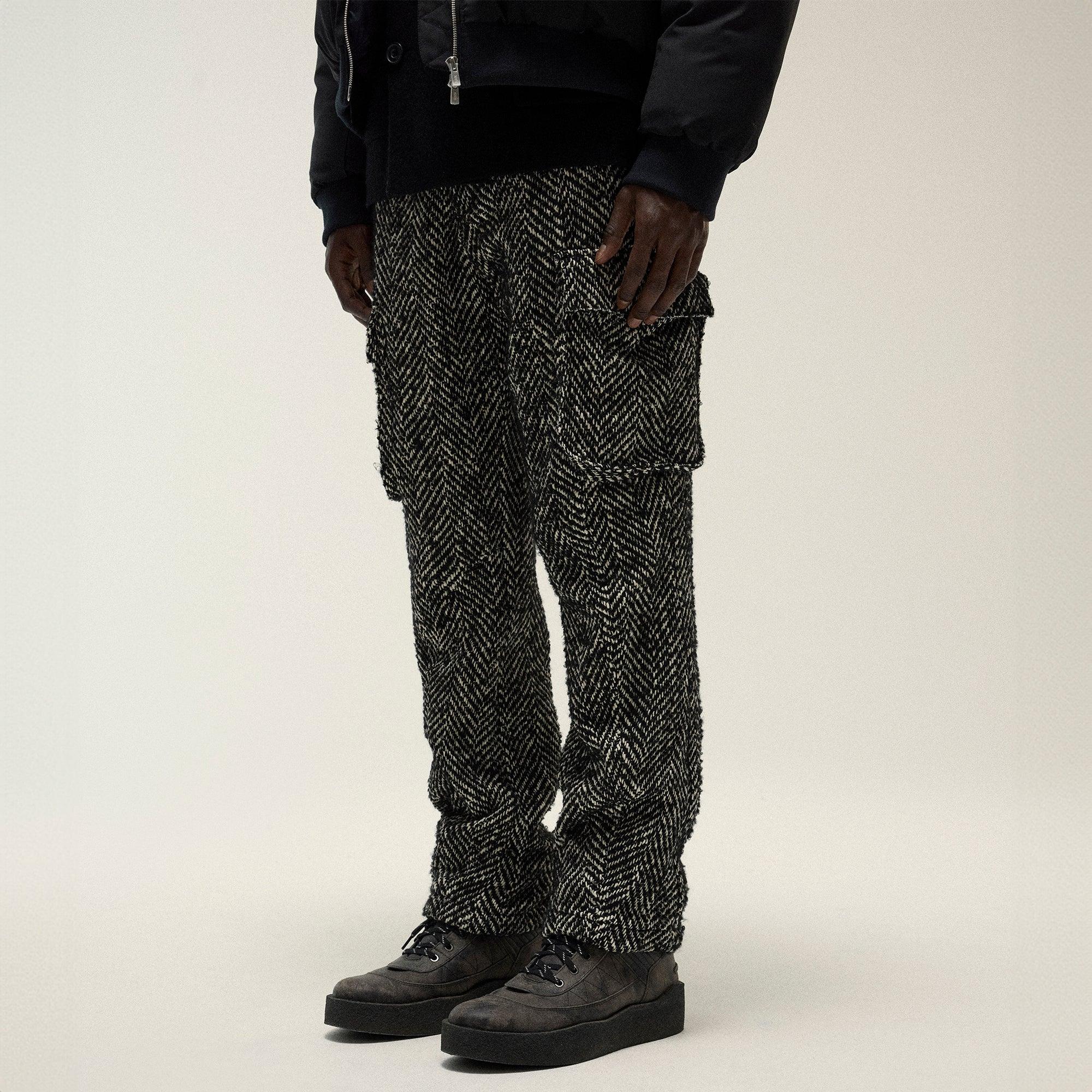 Kith Oversized Herringbone Bristol Cargo Pant - Black Male Product Image