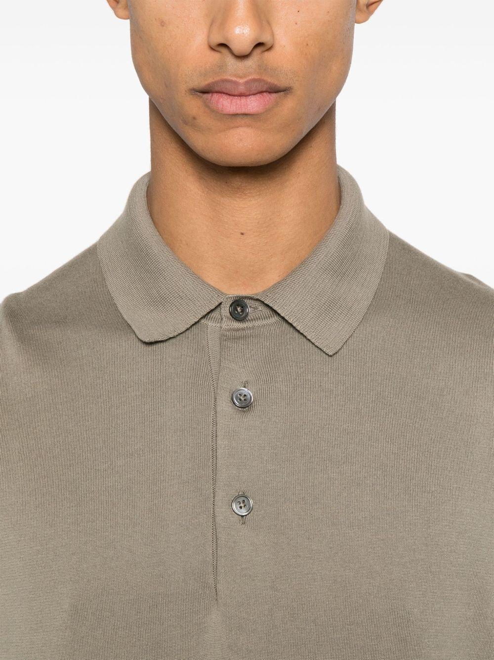 fine-knit polo shirt Product Image