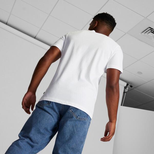 PUMA Essentials Big Cat Men's T-Shirt in White/For All Time Red Product Image