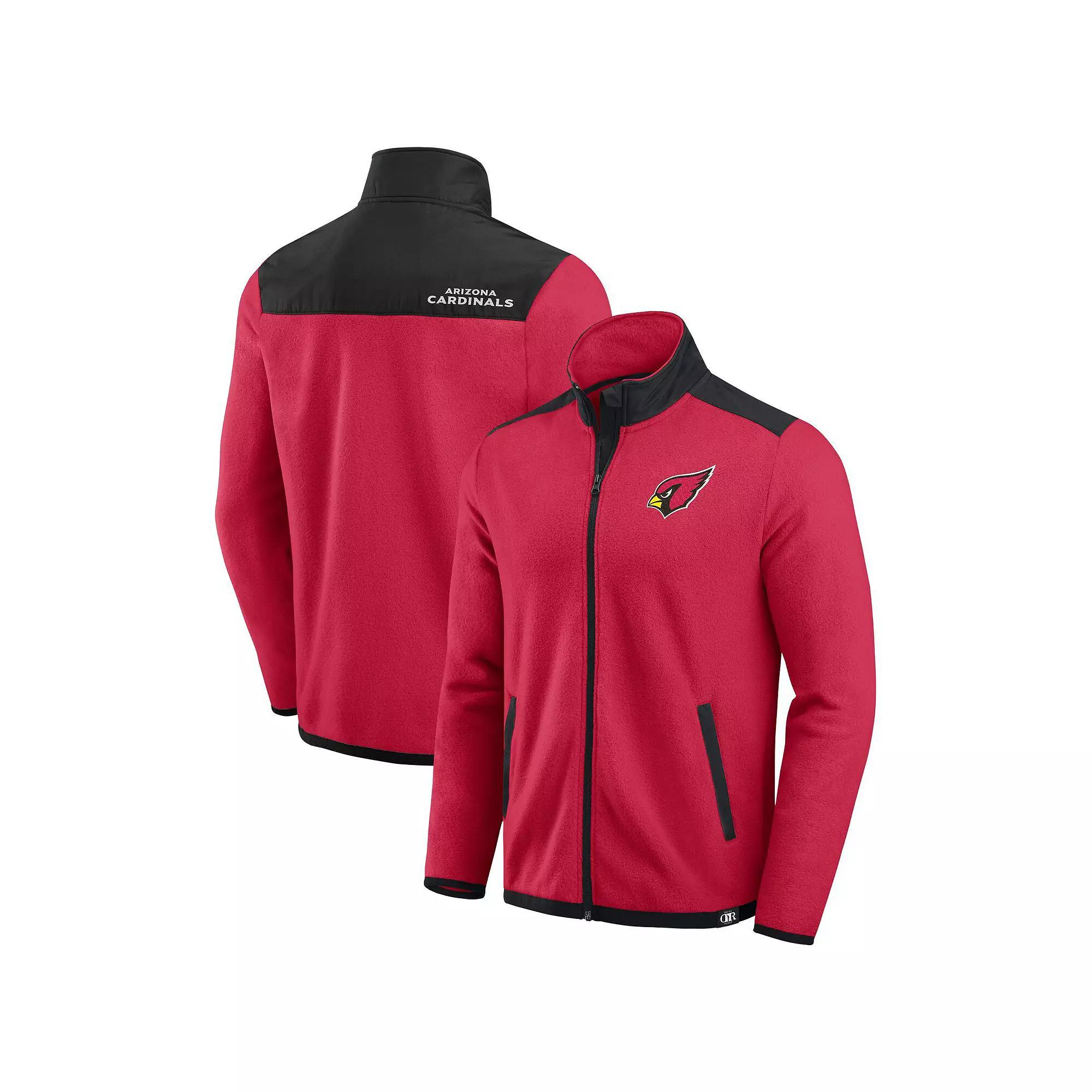 Men's Darius Rucker Collection by Fanatics Black Carolina Panthers Color Block Polar Fleece Full-Zip Jacket,  Product Image