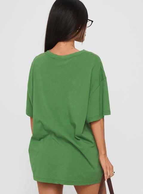 Farmers Market Oversized Graphic Tee Green Product Image