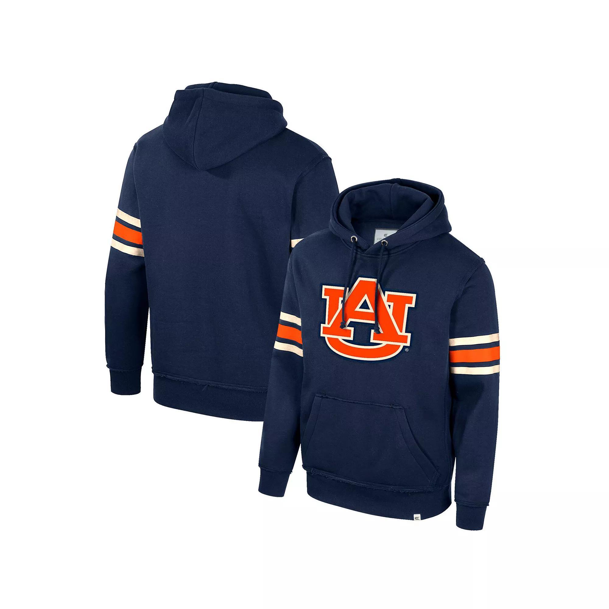 Men's Colosseum Navy Auburn Tigers Saluting Pullover Hoodie,  Product Image