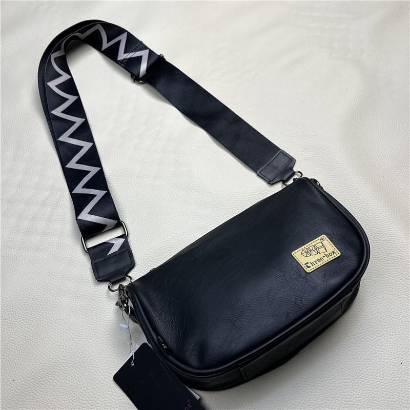 Applique Faux Leather Crossbody Bag Product Image