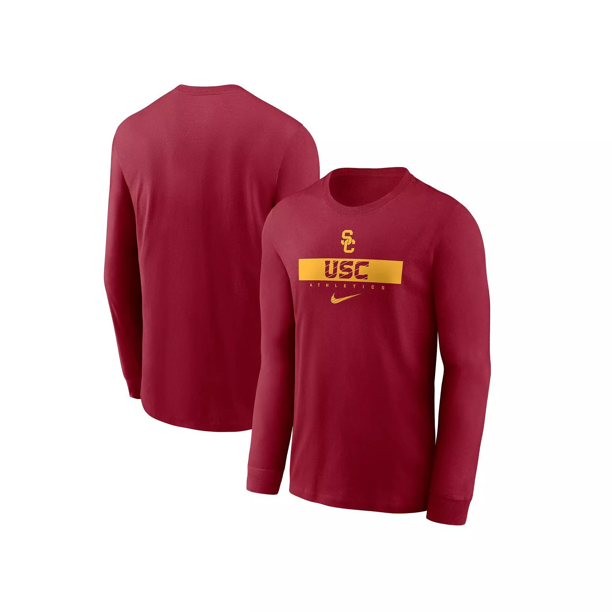 Men's Nike Cardinal USC Trojans 2024 Sideline Legend Performance Long Sleeve T-Shirt,  Product Image