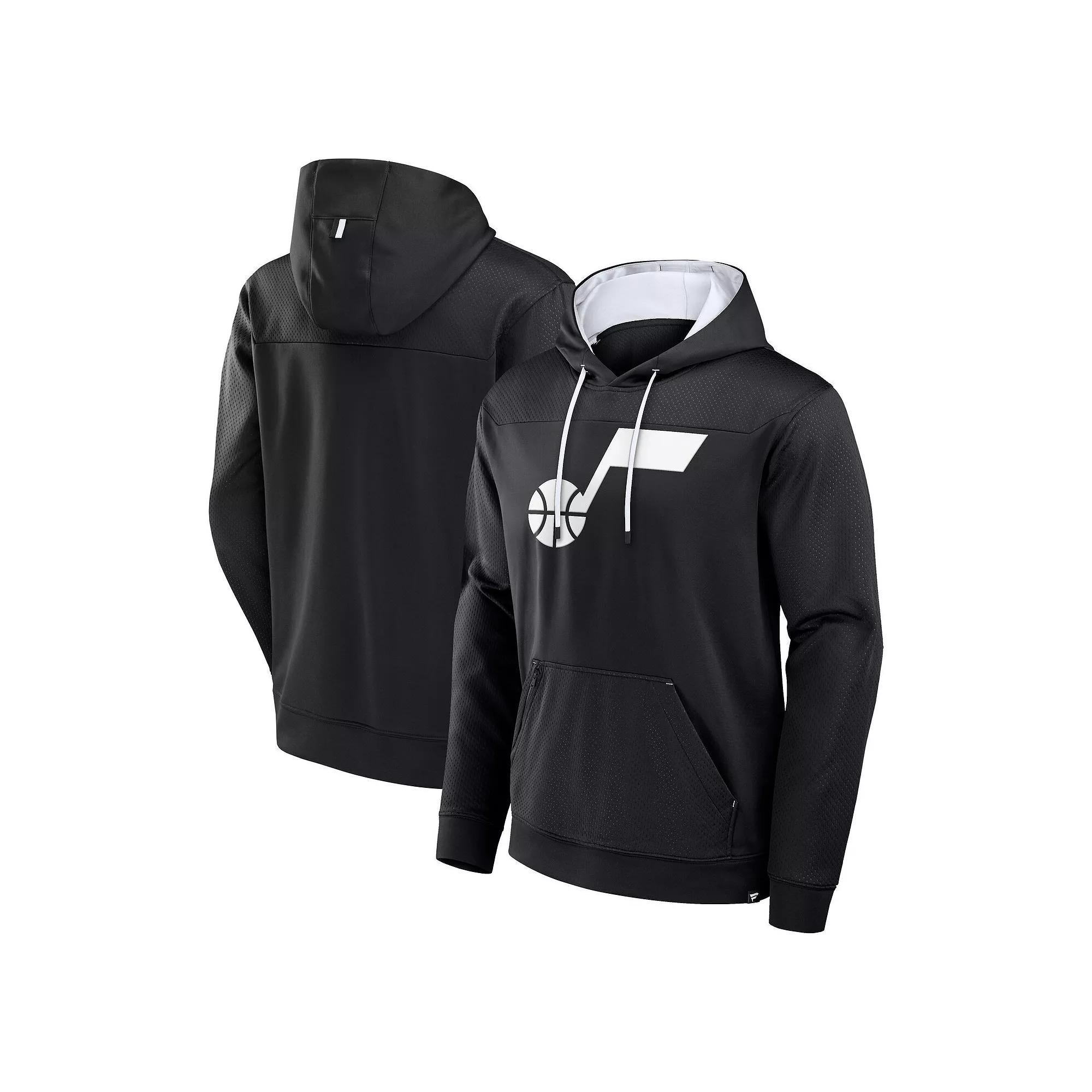 Mens Fanatics Black Utah Jazz Reserve Defender Pullover Hoodie Product Image