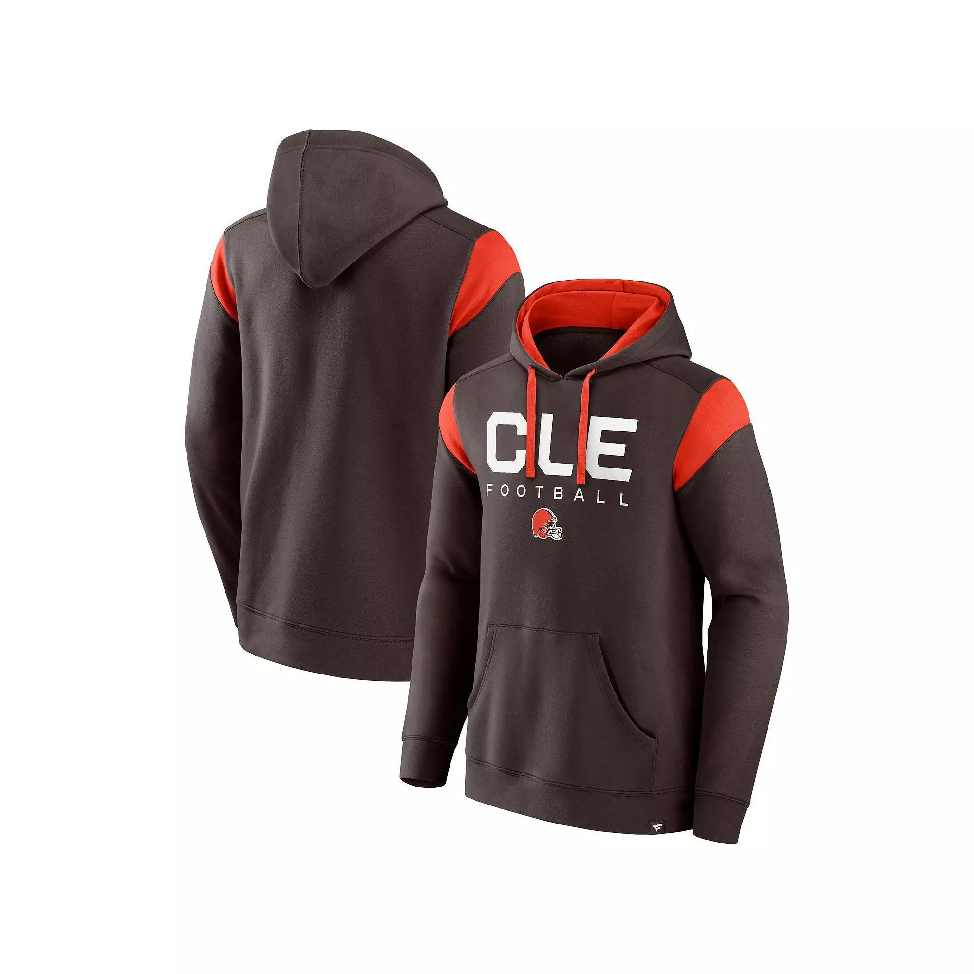 Men's Fanatics Branded Brown Cleveland Browns Call The Shot Pullover Hoodie, Size: XL Product Image