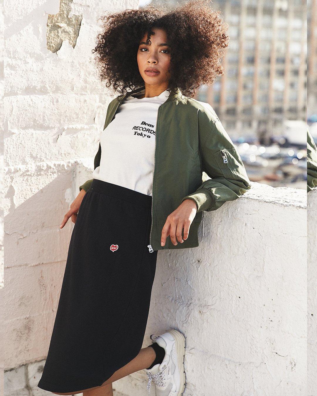 Monique Jersey Skirt - Black Product Image