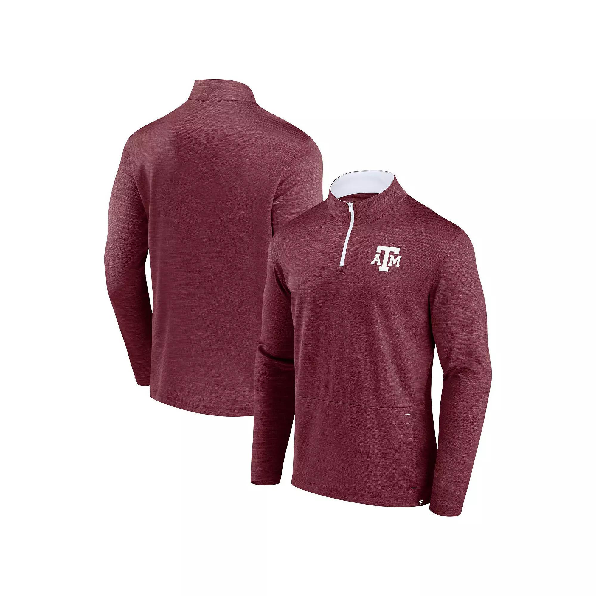 Men's Fanatics Branded Maroon Texas A&M Aggies Classic Homefield Quarter-Zip Top,  Product Image