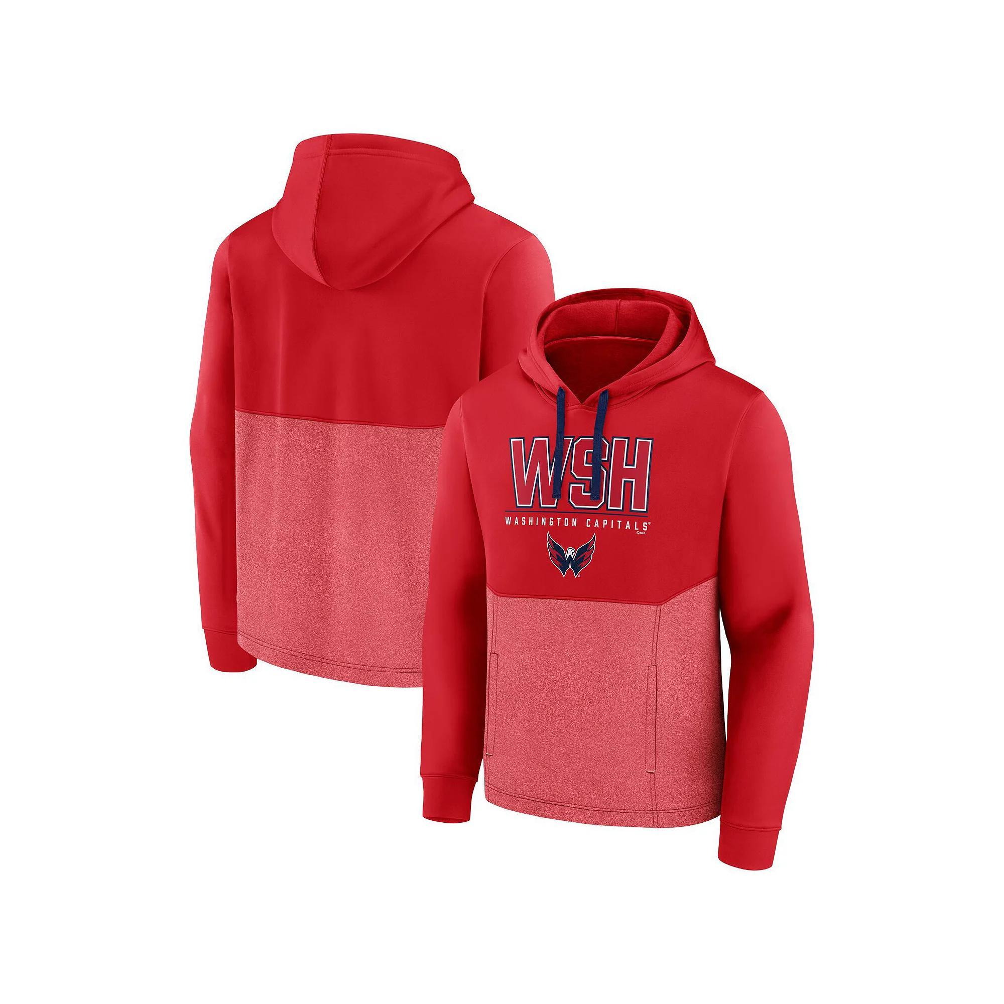 Men's Fanatics Branded Red Chicago Blackhawks Successful Tri-Blend Pullover Hoodie,  Product Image