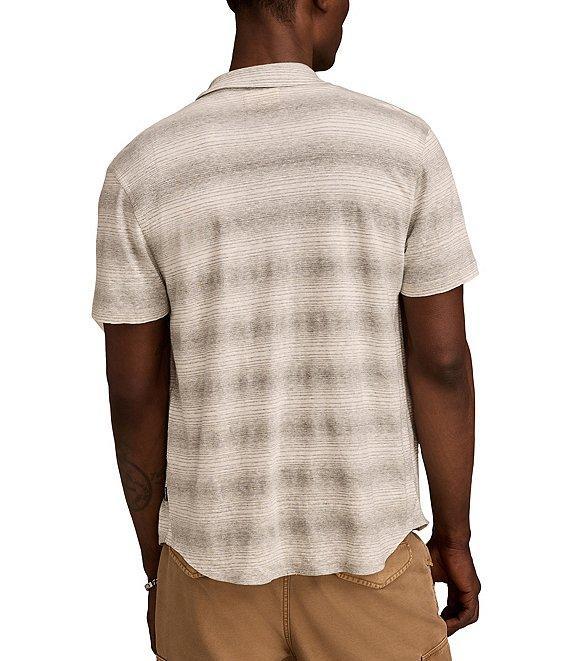 Lucky Brand Short Sleeve Stripe Button-Front Shirt Product Image