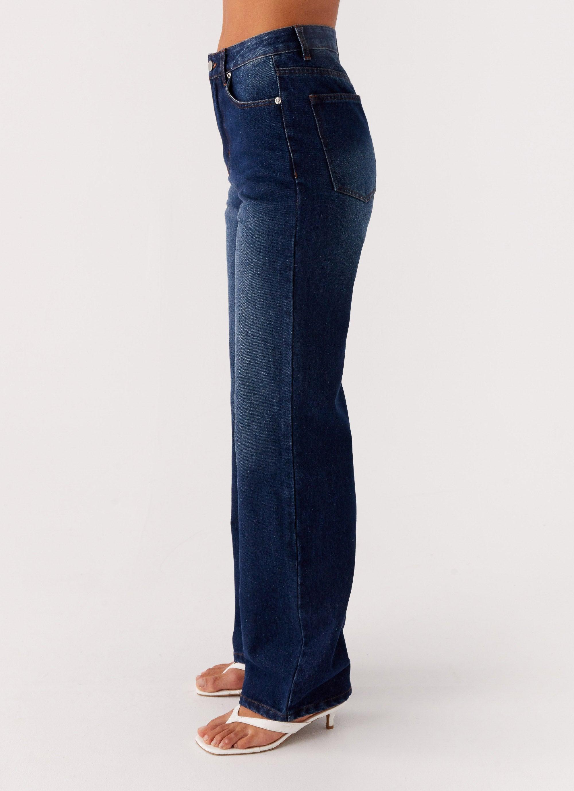 Back Again Straight Leg Denim Jeans - Vintage Blue Product Image