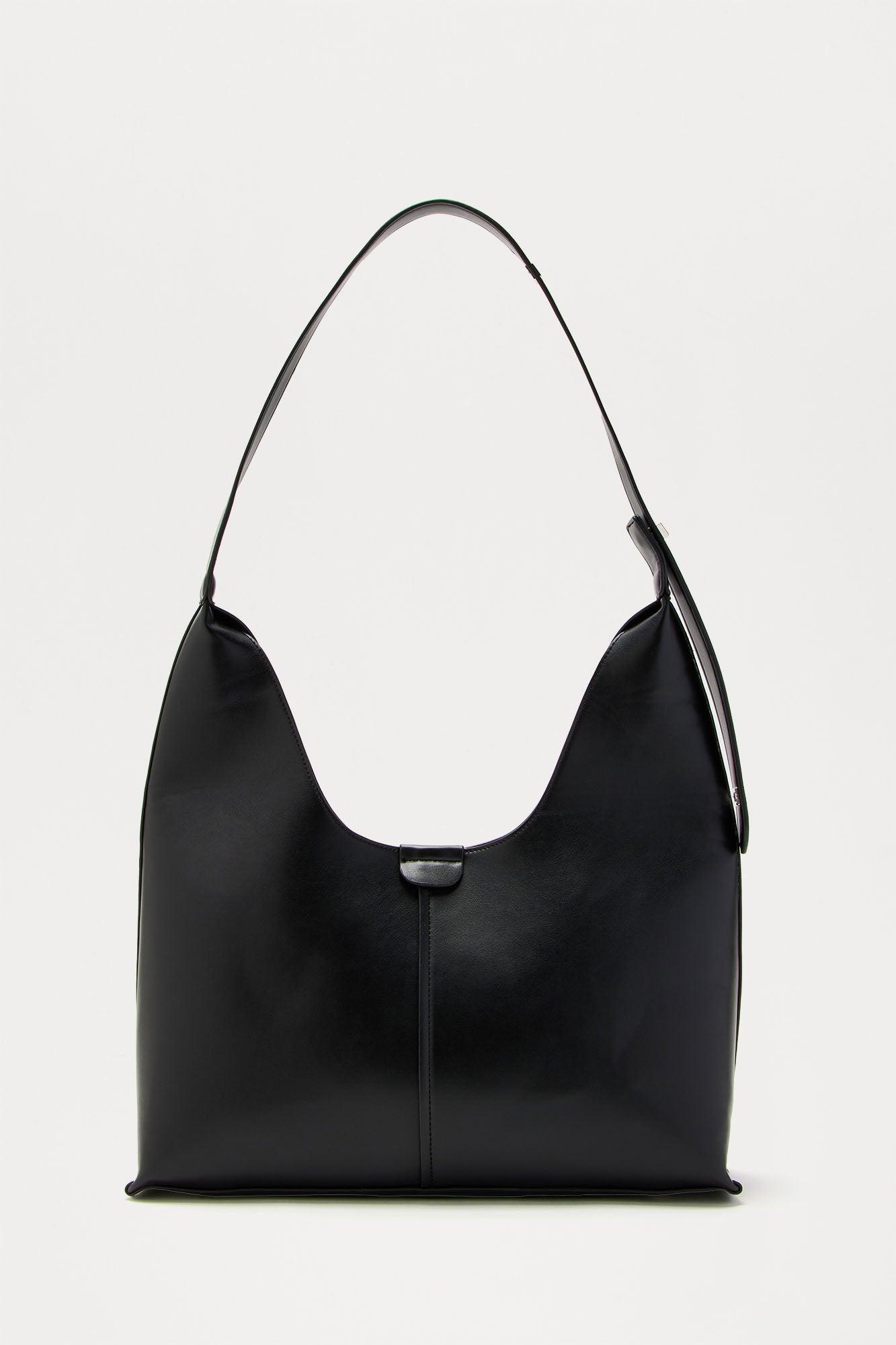 Hobo Shoulder Bag - Black Product Image