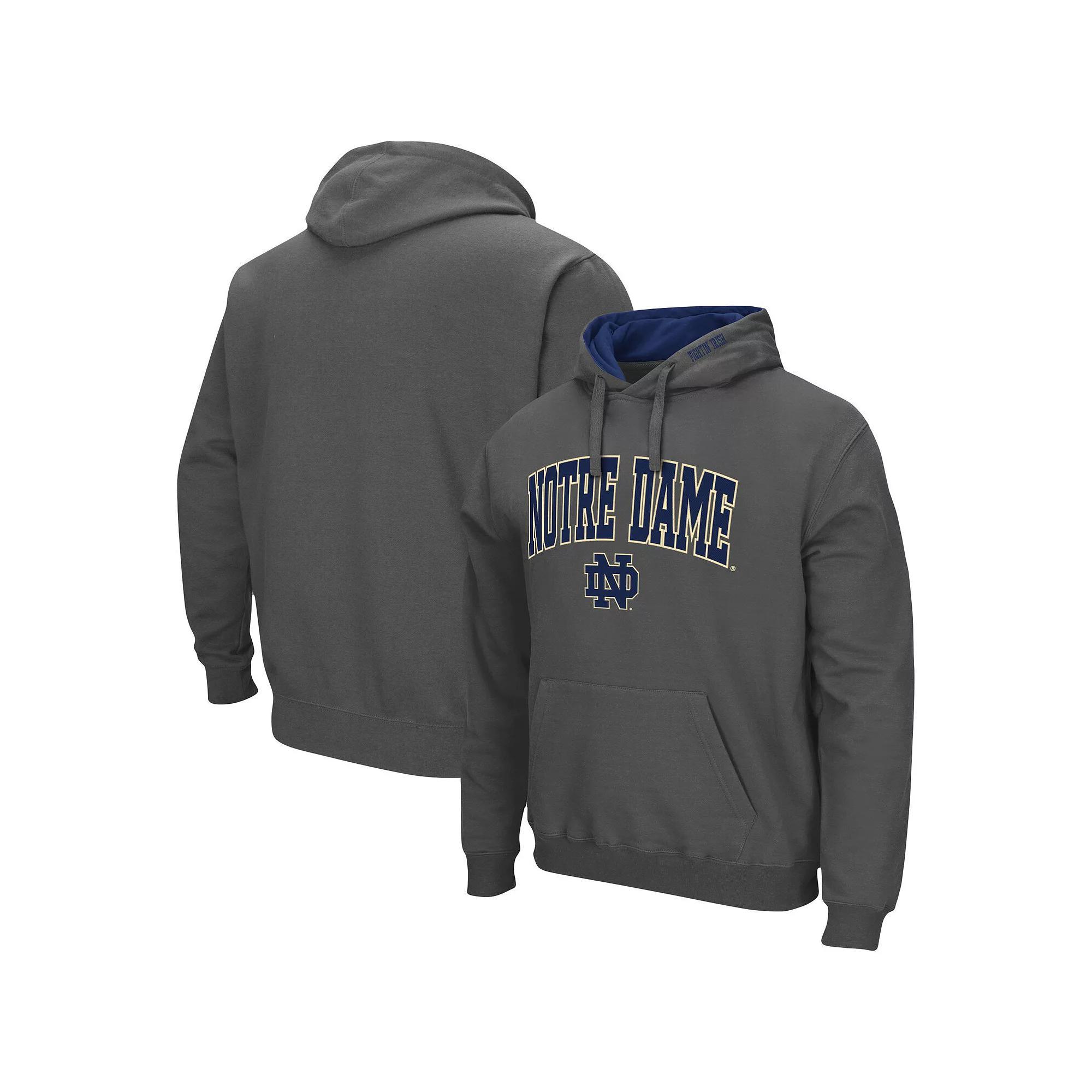 Men's Colosseum Charcoal Stanford Cardinal Arch & Logo 3.0 Pullover Hoodie,  Product Image