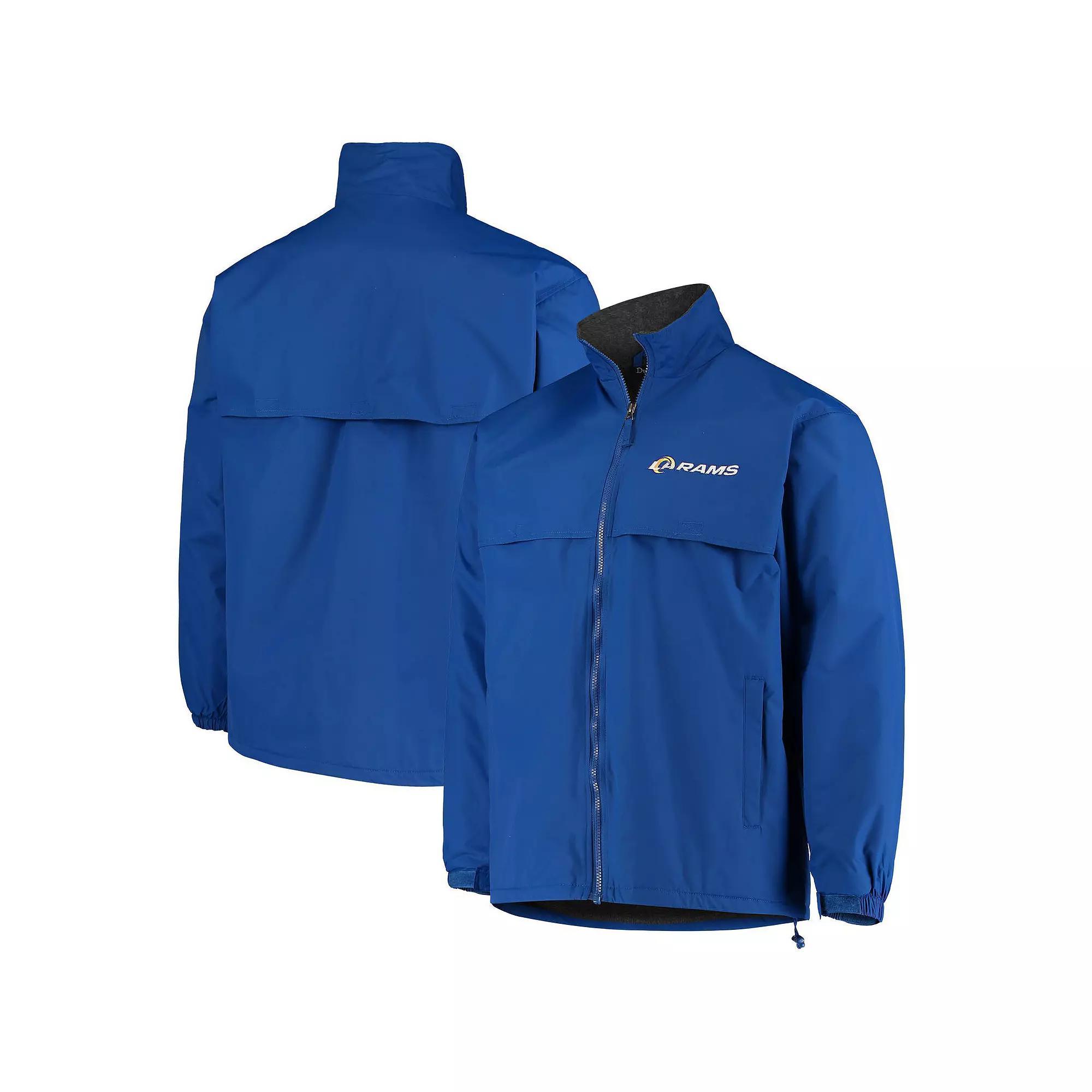 Men's Dunbrooke Royal Los Angeles Rams Triumph Fleece Full-Zip Jacket, Size: Medium, Blue Product Image