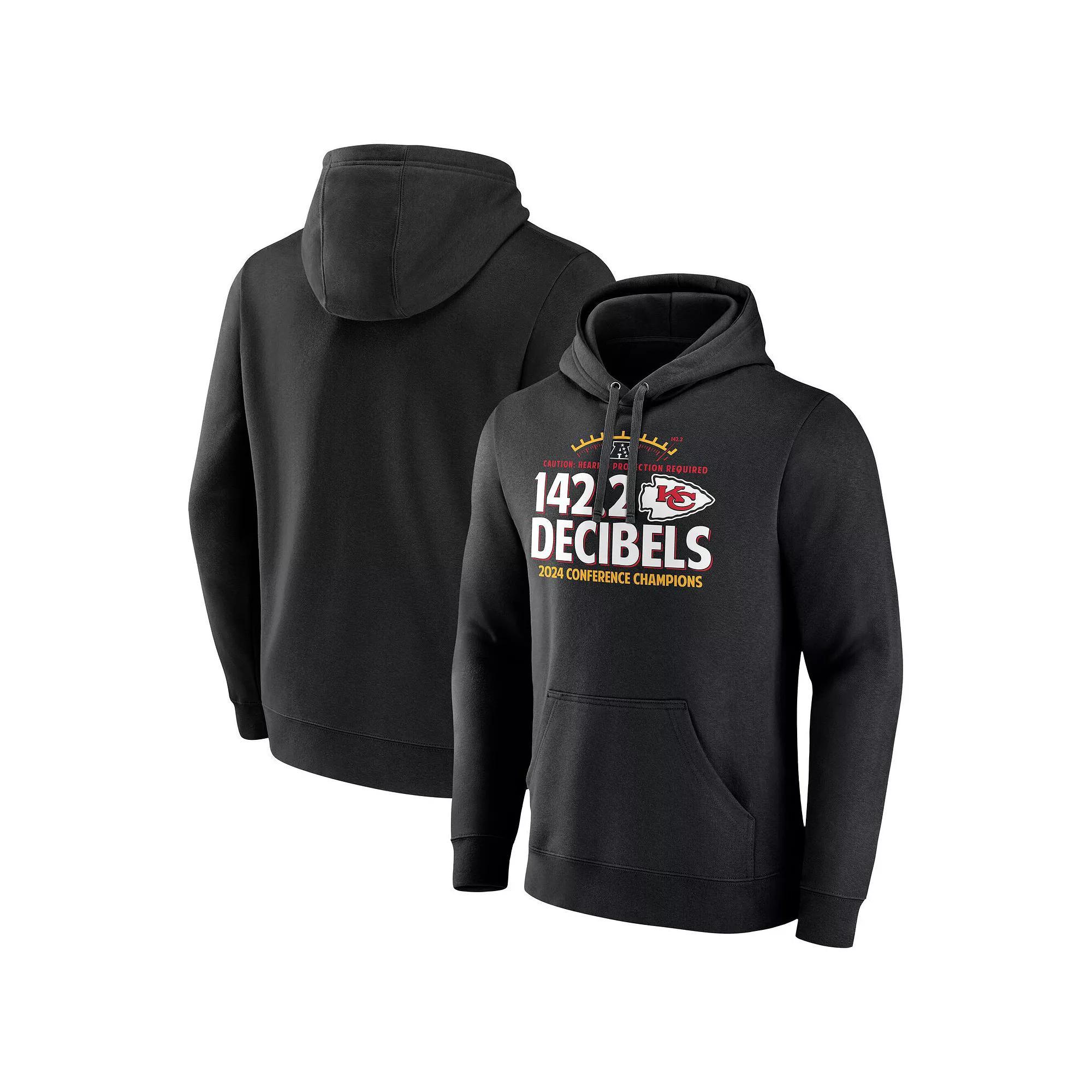 Men's Fanatics Heather Charcoal Philadelphia Eagles 2024 NFL Playoffs Pullover Hoodie, Size: Large Product Image