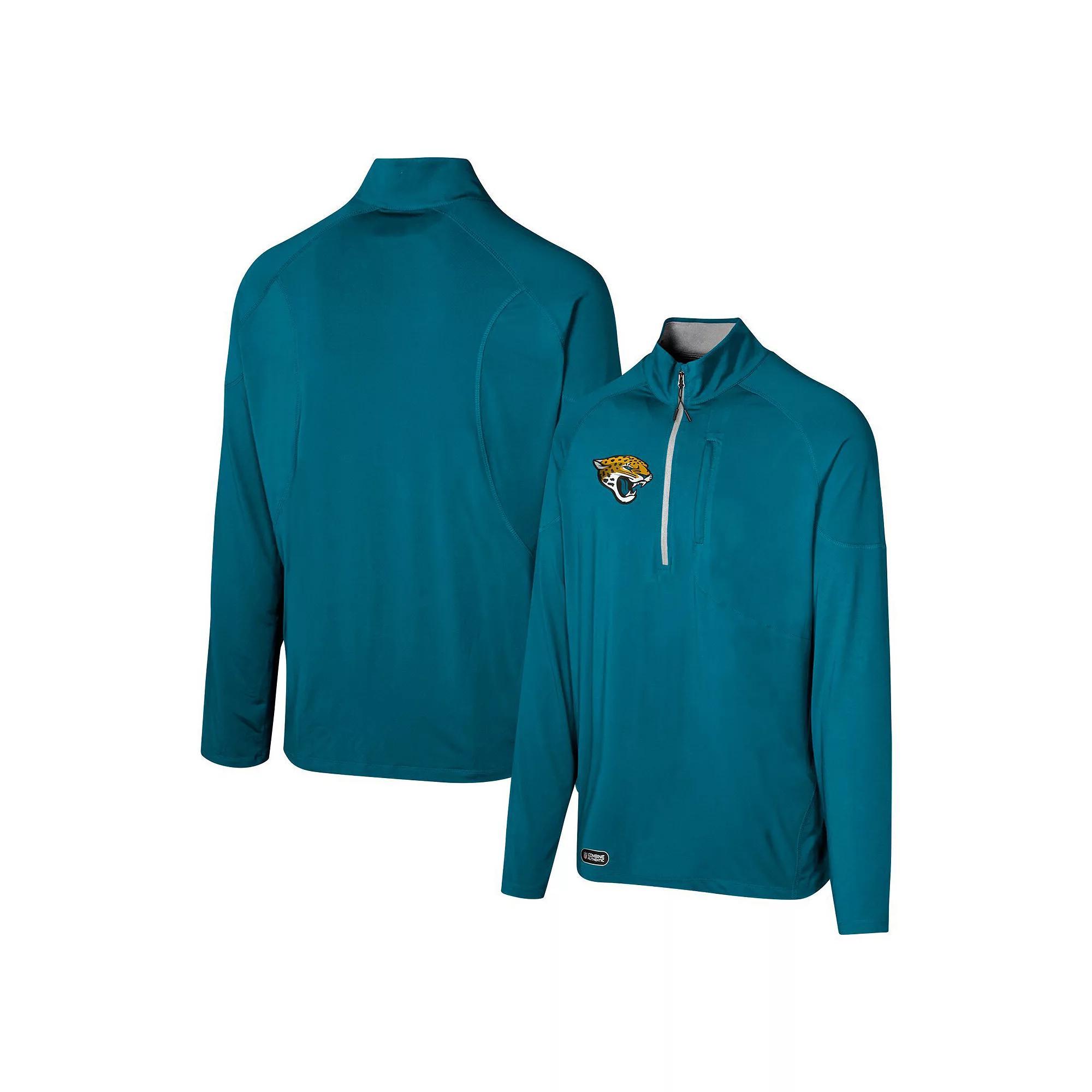 Men's Black New Orleans Saints Grind Iron Quarter-Zip Top,  Product Image