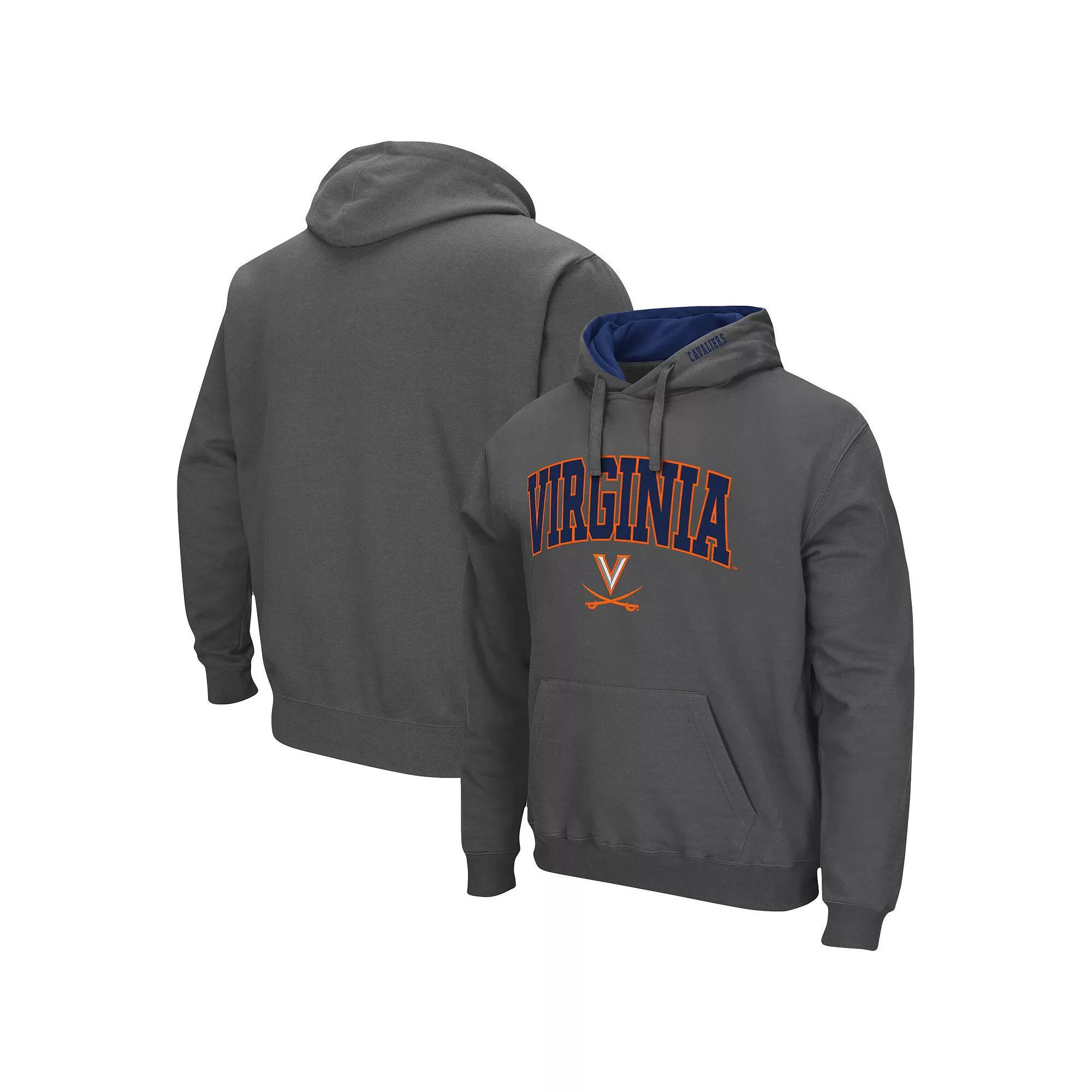 Men's Colosseum Black Virginia Tech Hokies Arch & Logo 3.0 Pullover Hoodie,  Product Image