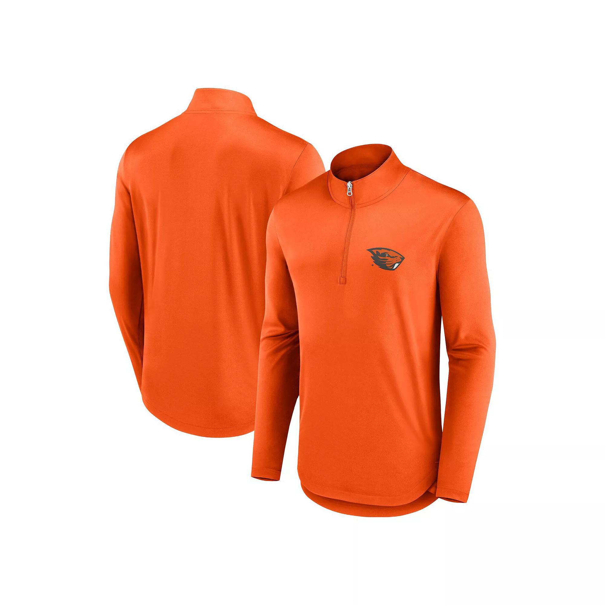 Men's Fanatics Branded Tennessee Orange Tennessee Volunteers Quarterback Mock Neck Quarter-Zip Top,  Product Image