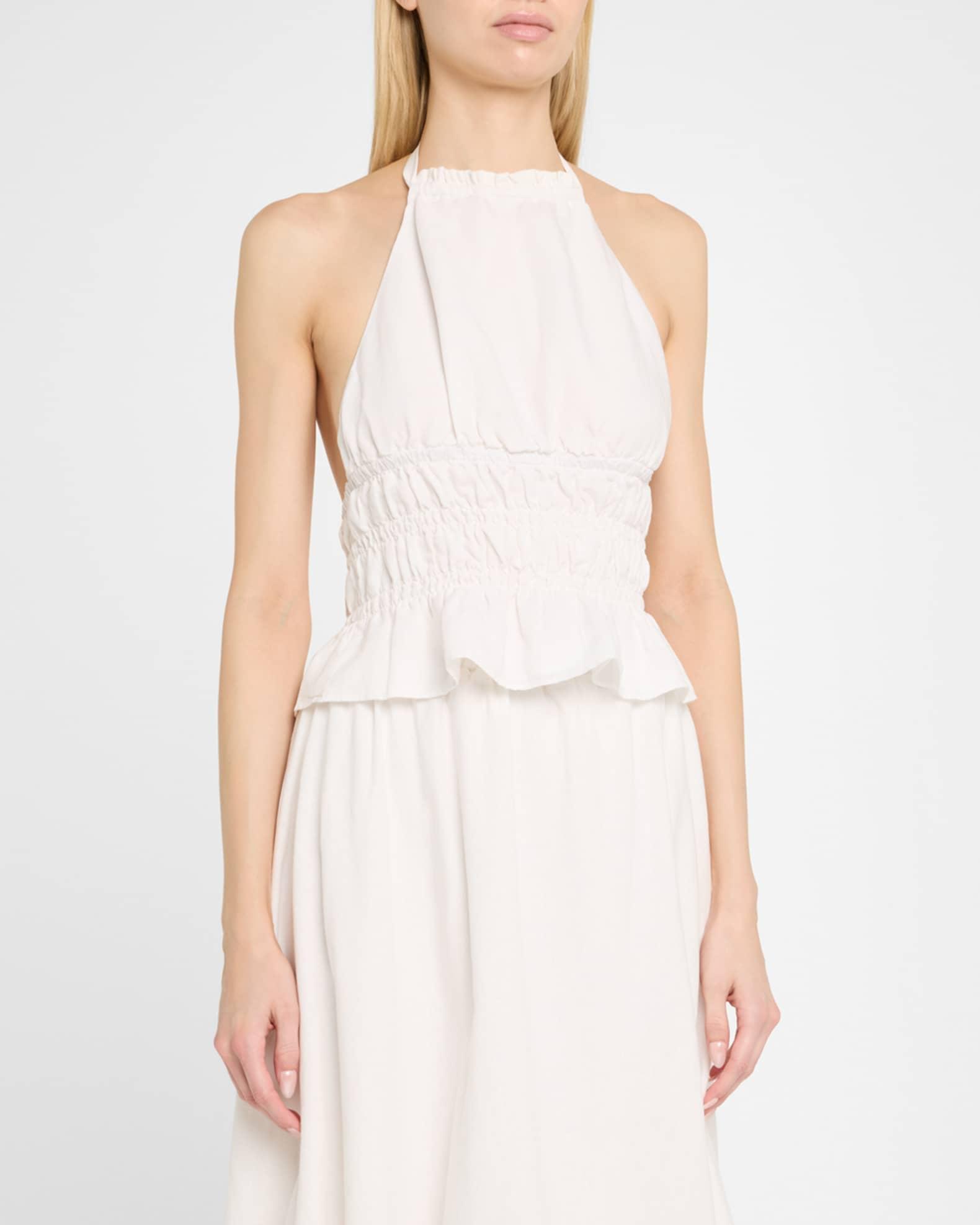 Air Linen Smocked Halter Top Product Image