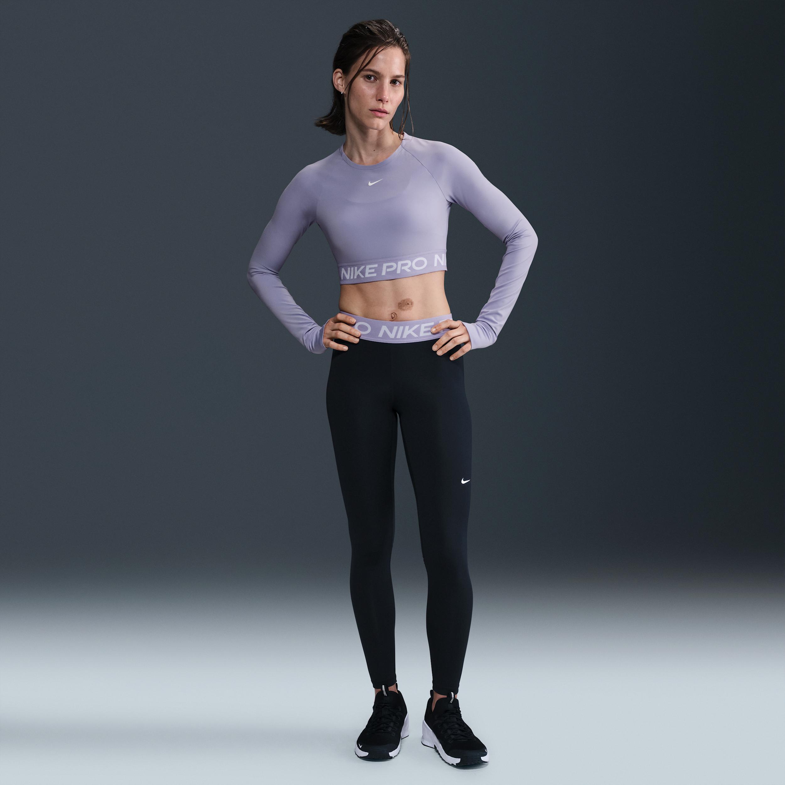 Women's Nike Pro Dri-FIT Cropped Long-Sleeve Top Product Image