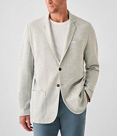 Faherty Slim Fit Unstructured Inlet Knit Stretch Blazer Product Image