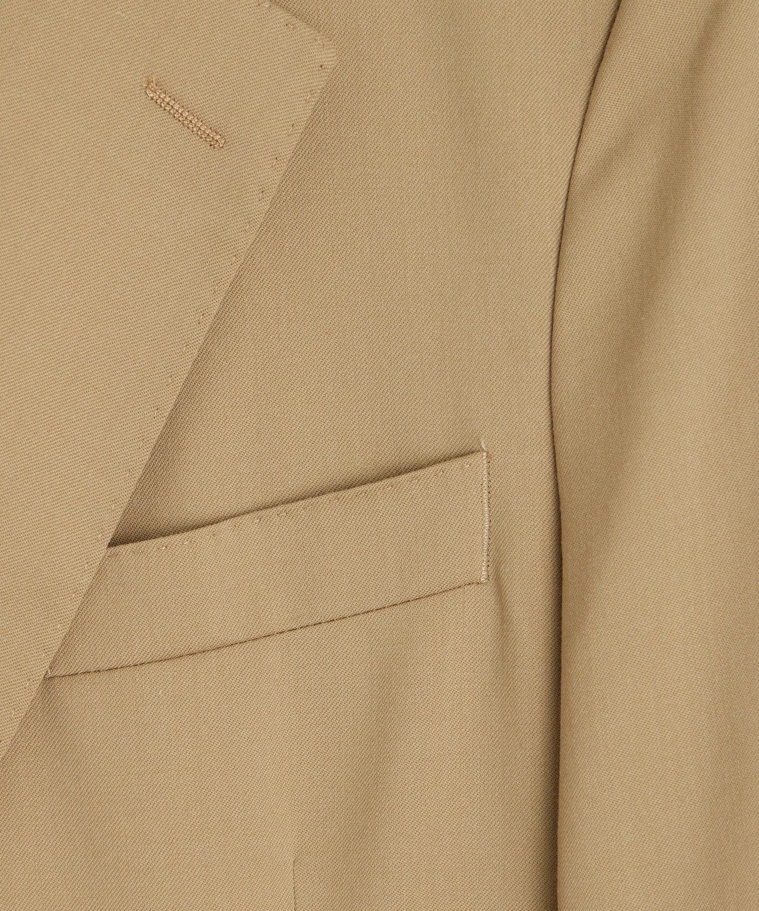 Italian Gabardine Sutton Jacket in Khaki Product Image