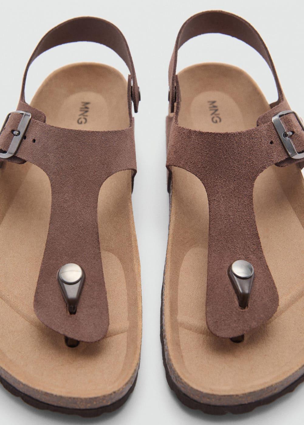 Mango Mens Leather Strap Sandals Product Image