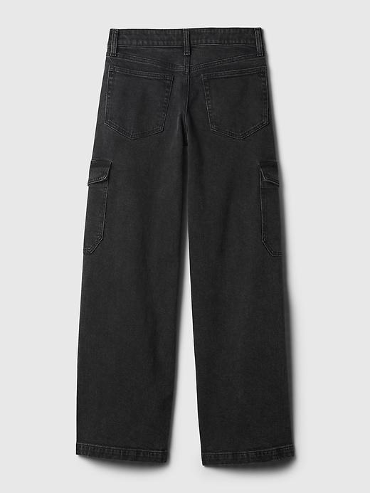 Low Rise Stride Wide-Leg Cargo Jeans Product Image