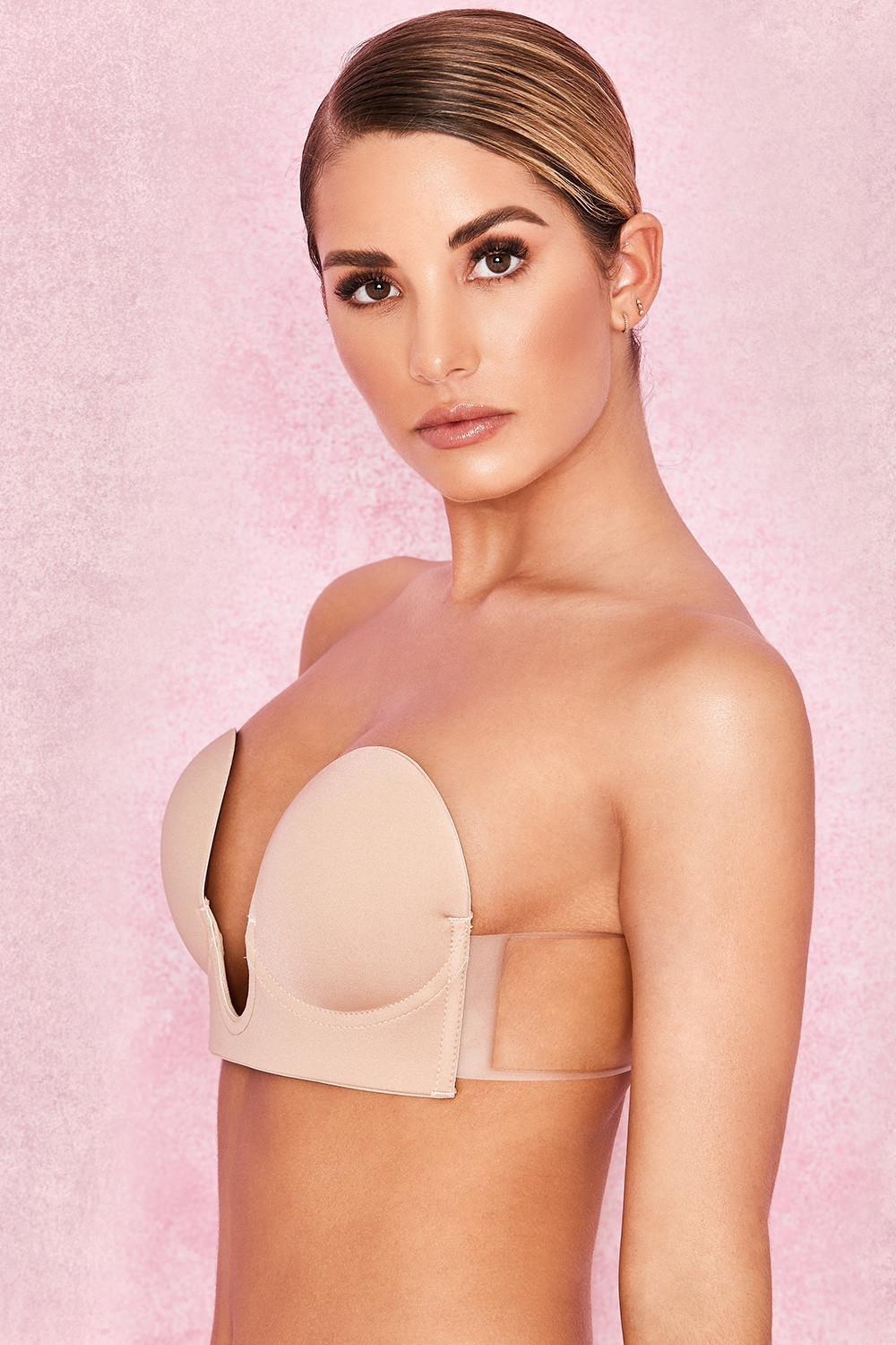 U Plunge Self Adhesive Bra - Beige Product Image