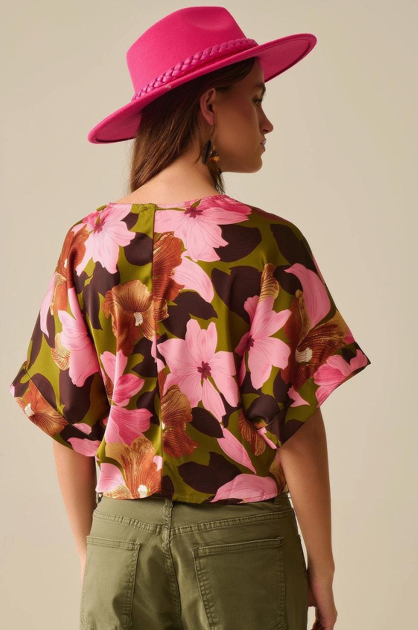 Tropical Print Blouse Product Image