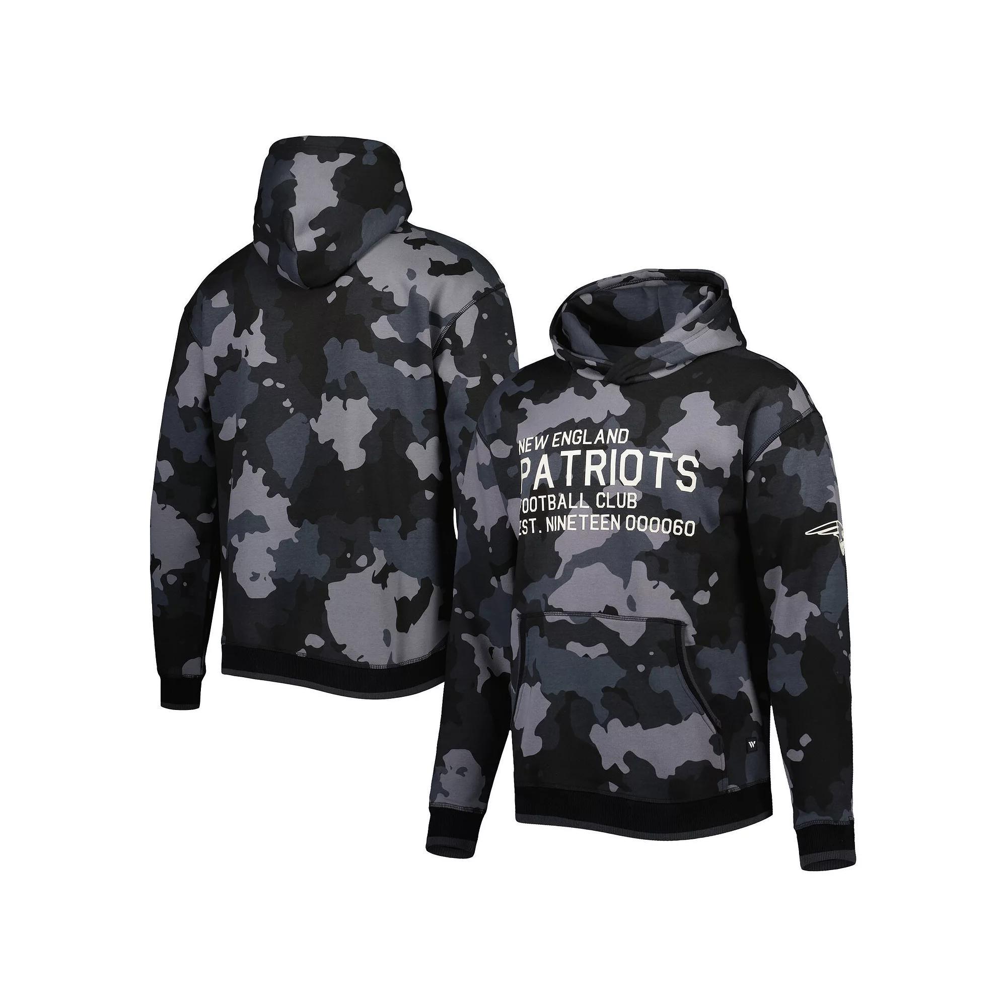 Men's The Wild Collective Black New England Patriots Camo Pullover Hoodie, Size: XL Product Image