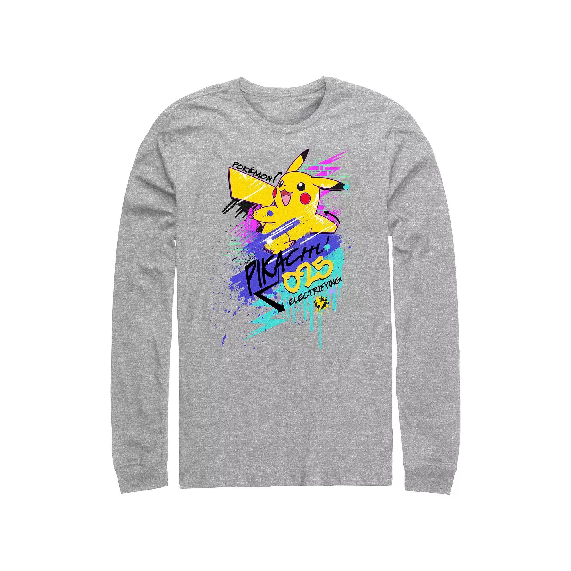 Men's Pokemon Pikachu Graffiti Graphic Tee,  Product Image