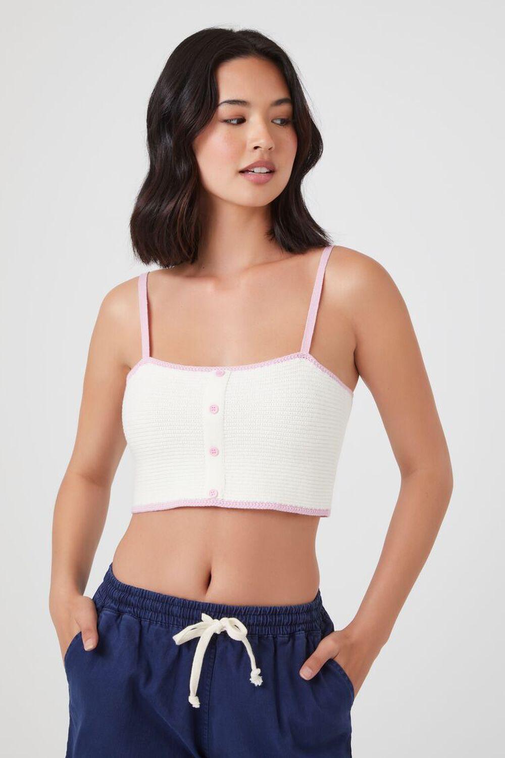 Sweater-Knit Cropped Cami | Forever 21 Product Image