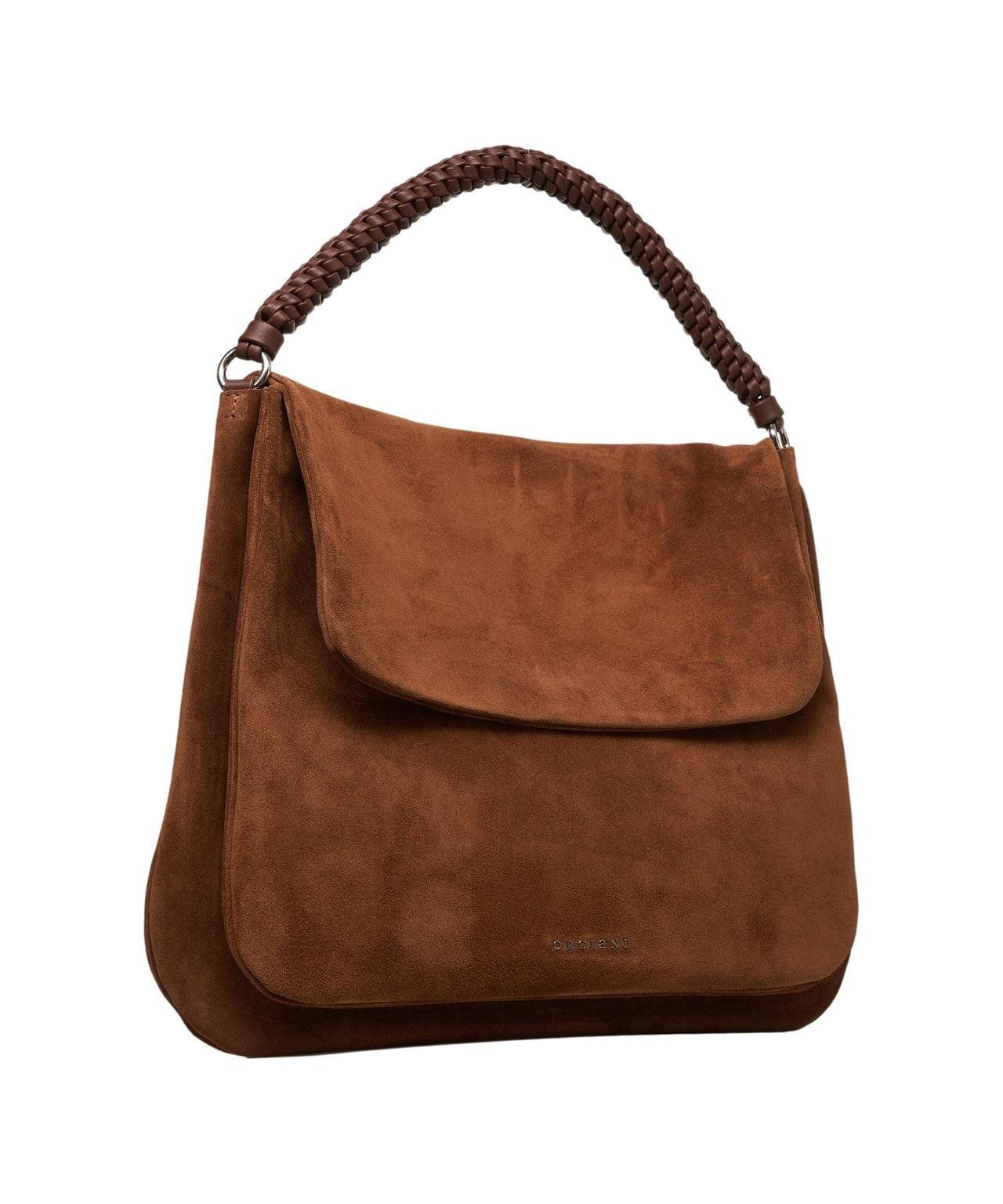 Shoulder bag in suede leather Product Image