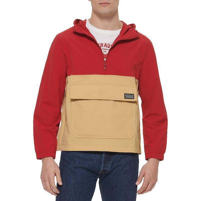 Mens Levis Pullover Jacket with Hood Brown Product Image