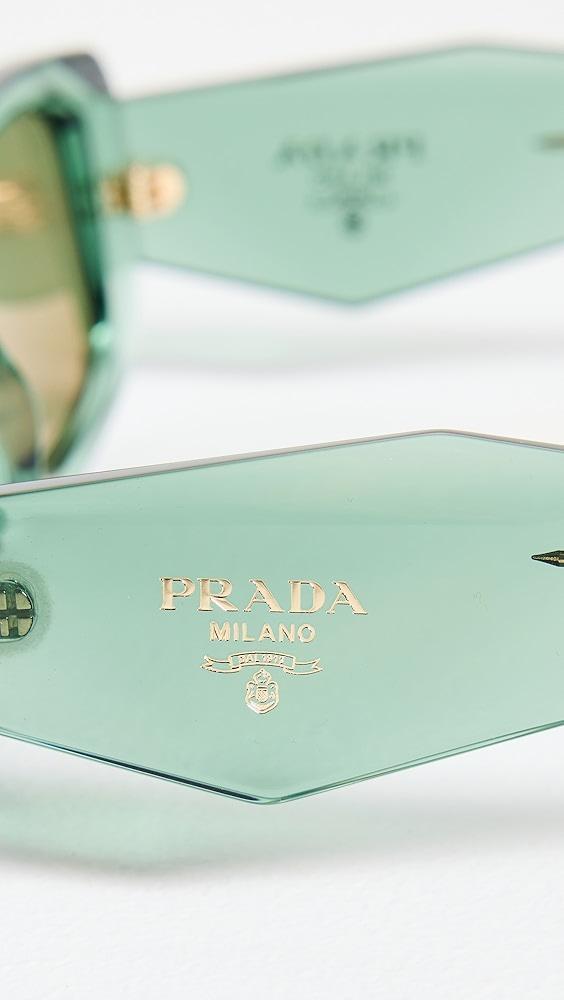 Prada PR 17WS Rectangular Sunglasses | Shopbop Product Image