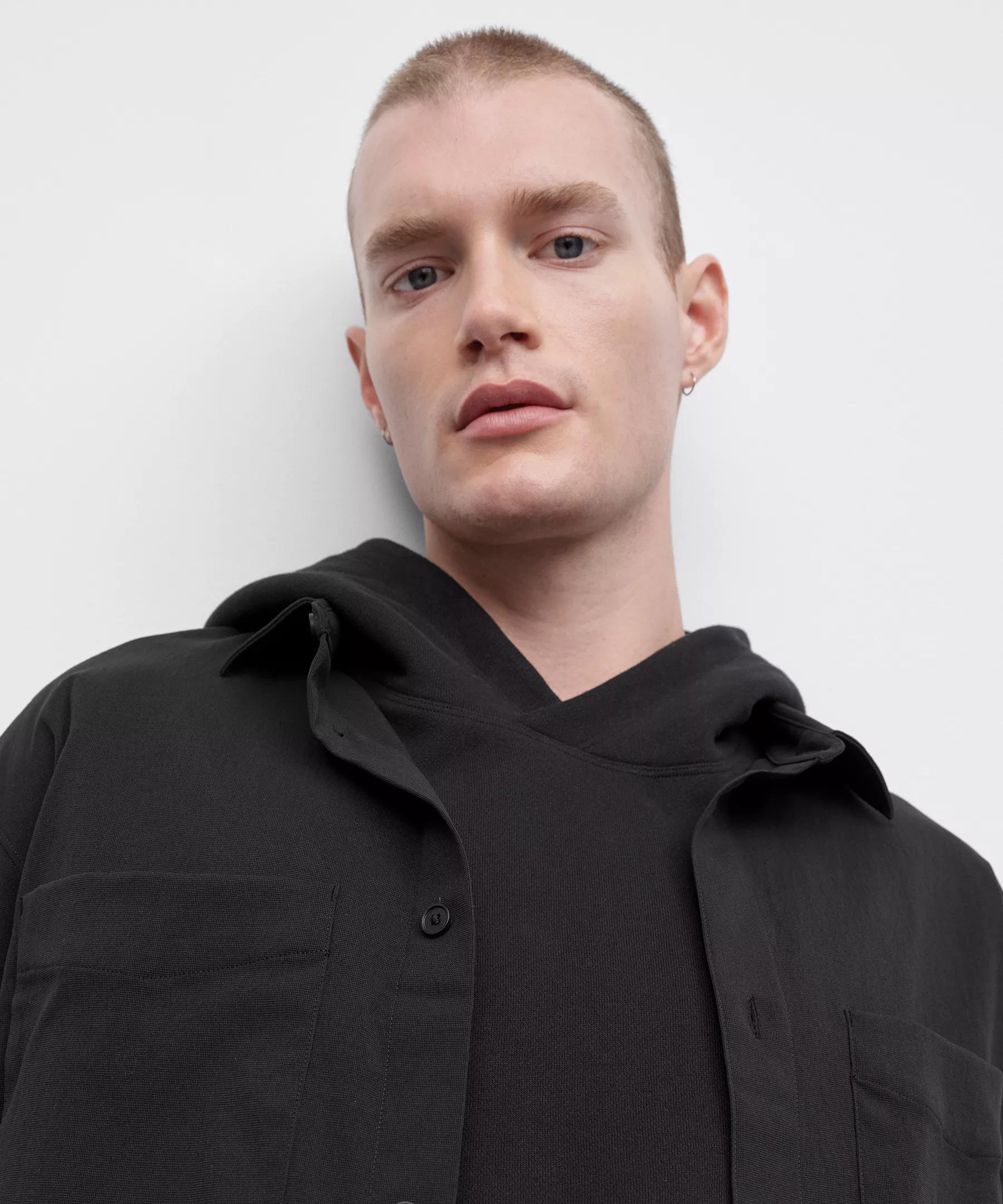 Relaxed-Fit Short Sleeve Button-Up Shirt Product Image