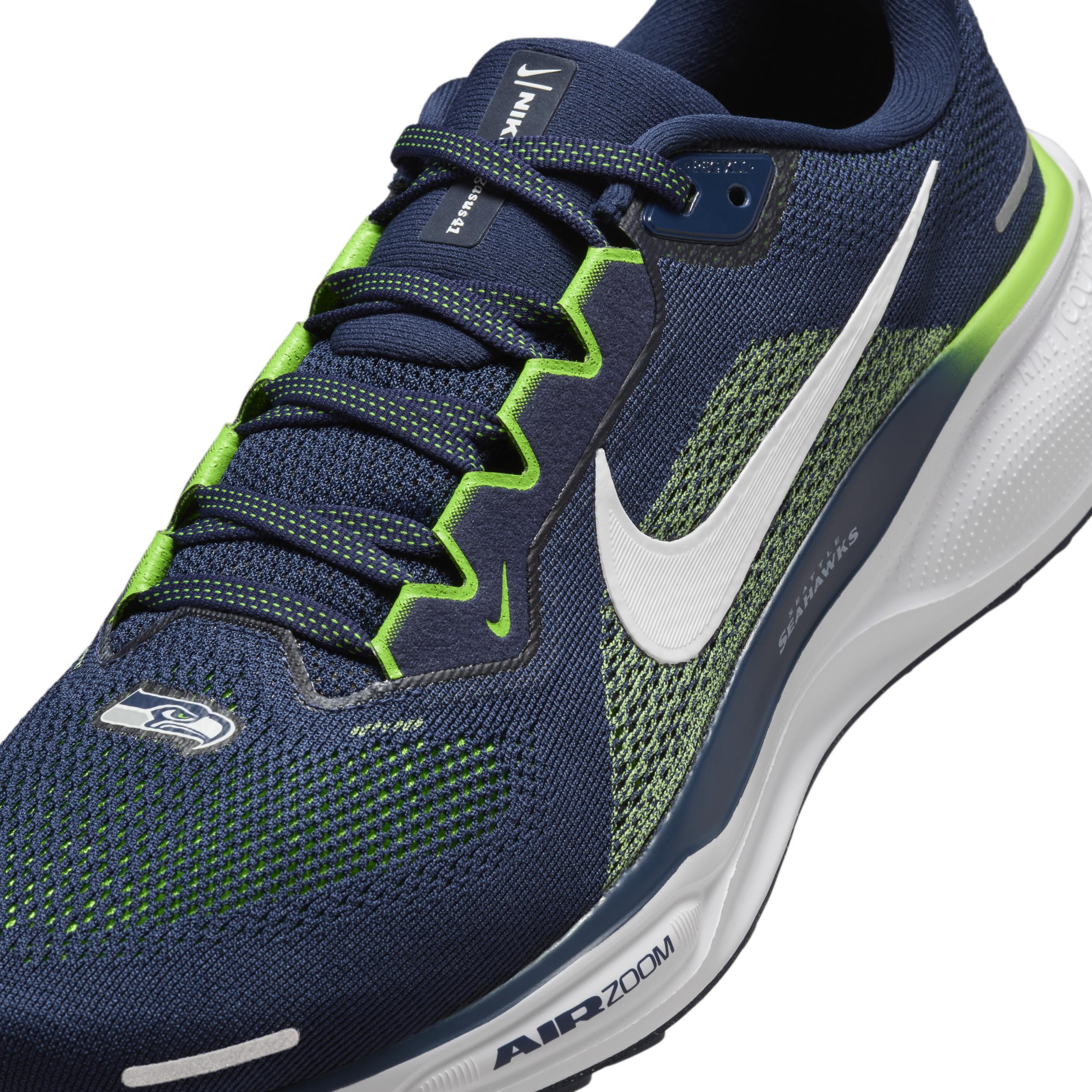 Nike Men's Pegasus 1 NFL Seattle Seahawks Road Running Shoes Product Image