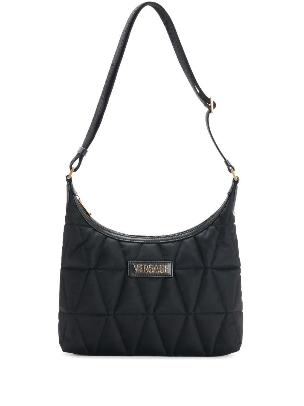 VERSACE Padded Shoulder Bag In Black Product Image